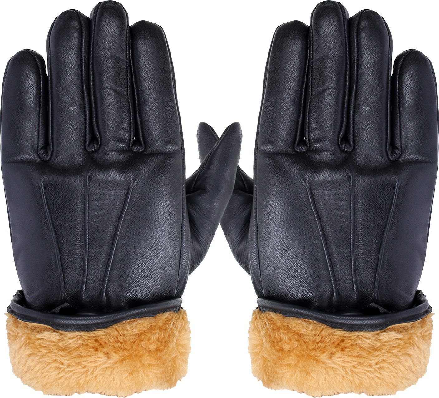 jvoutfits Solid Winter Men Gloves-picture-21