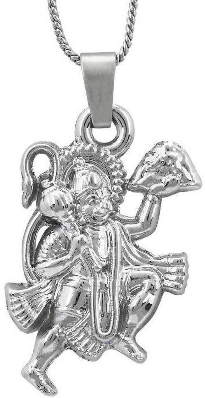 raviour lifestyle Hanuman ji silver pendant for gaining blessings of hanuman ji Silver Locket-picture-12