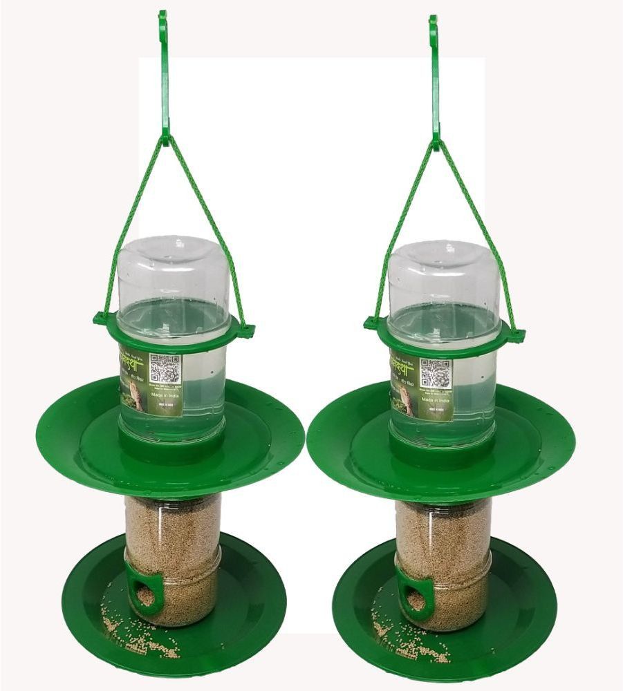 amijivdaya Small Double Decker Food Feeder for Birds Window Bird Feeder Bird Feeder-picture-44