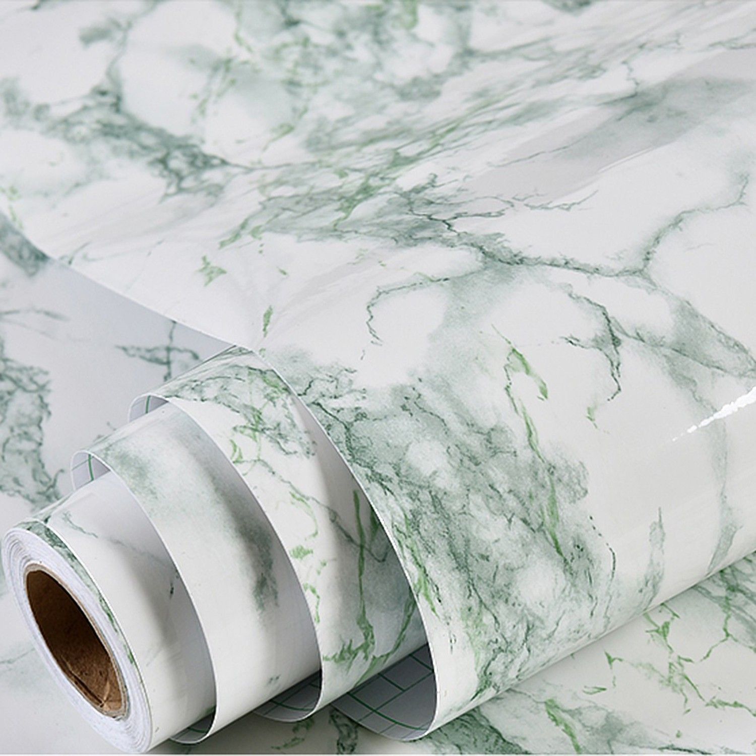woltop Vinyl Abstract Green, White Wallpaper-picture-11