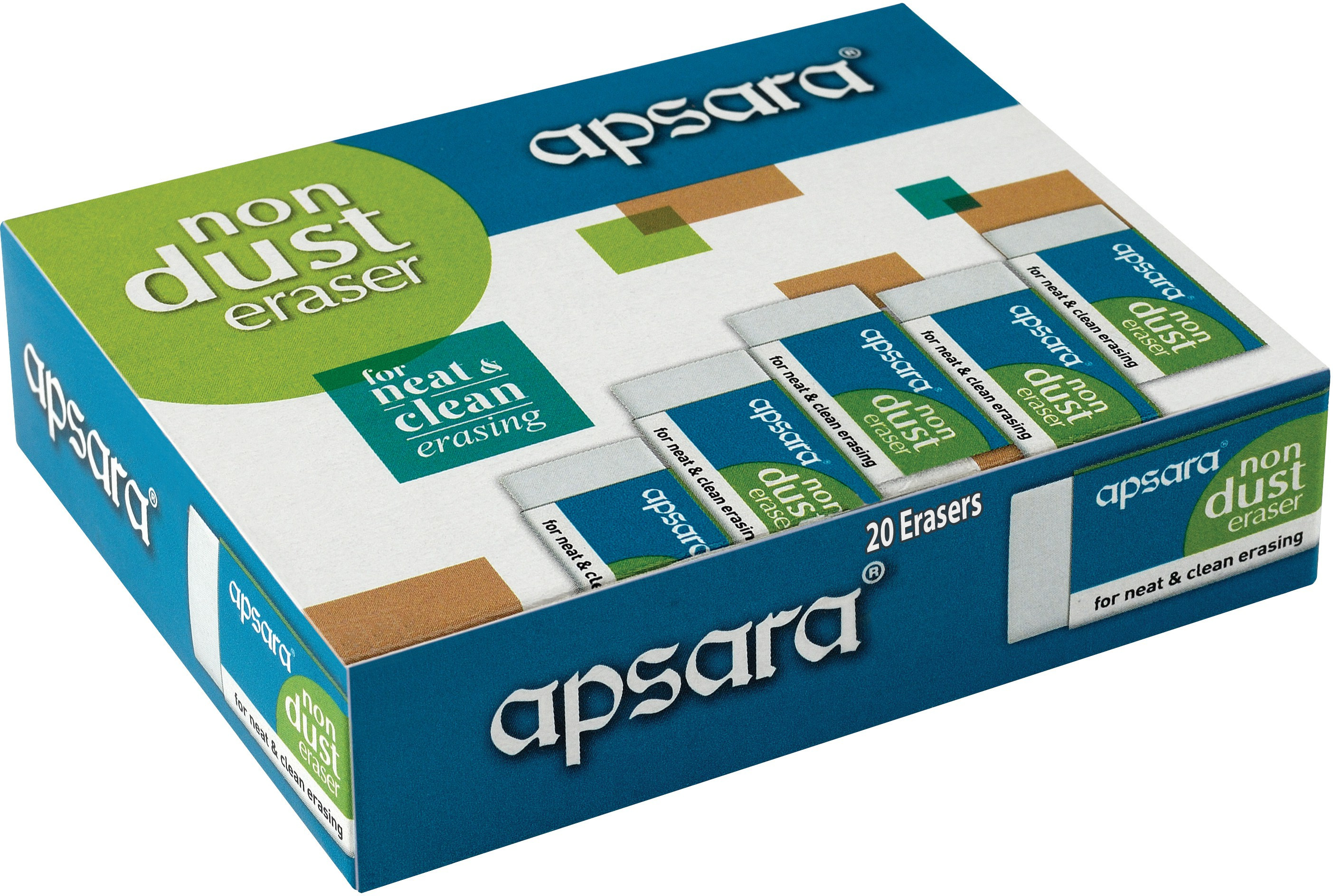 apsara Non Dust Regular Non-Toxic Eraser image 1