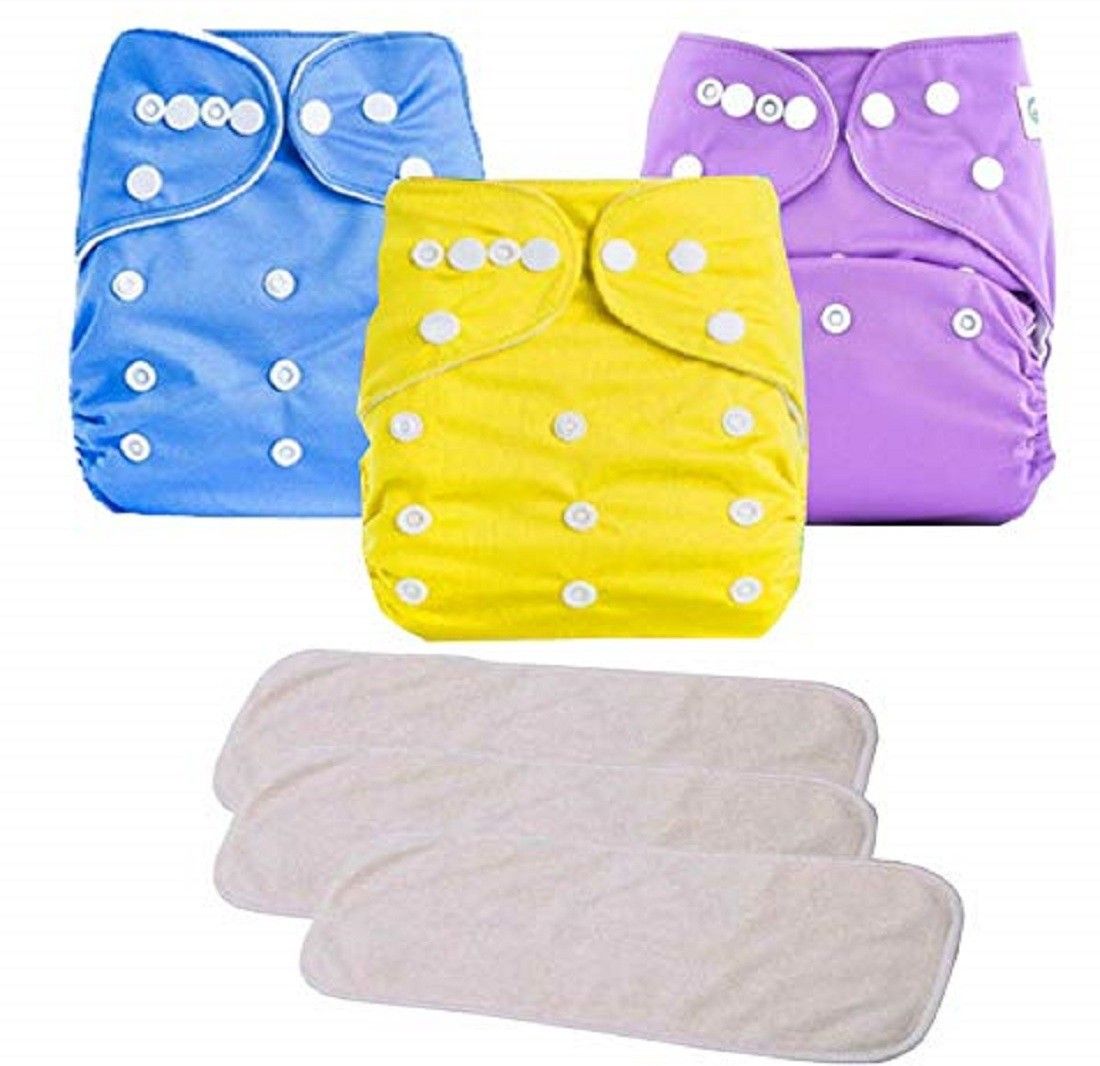 chinmay kids Reusable Washable Cloth Diaper -Combo of 3 Pieces With 3 Inserts-picture-15