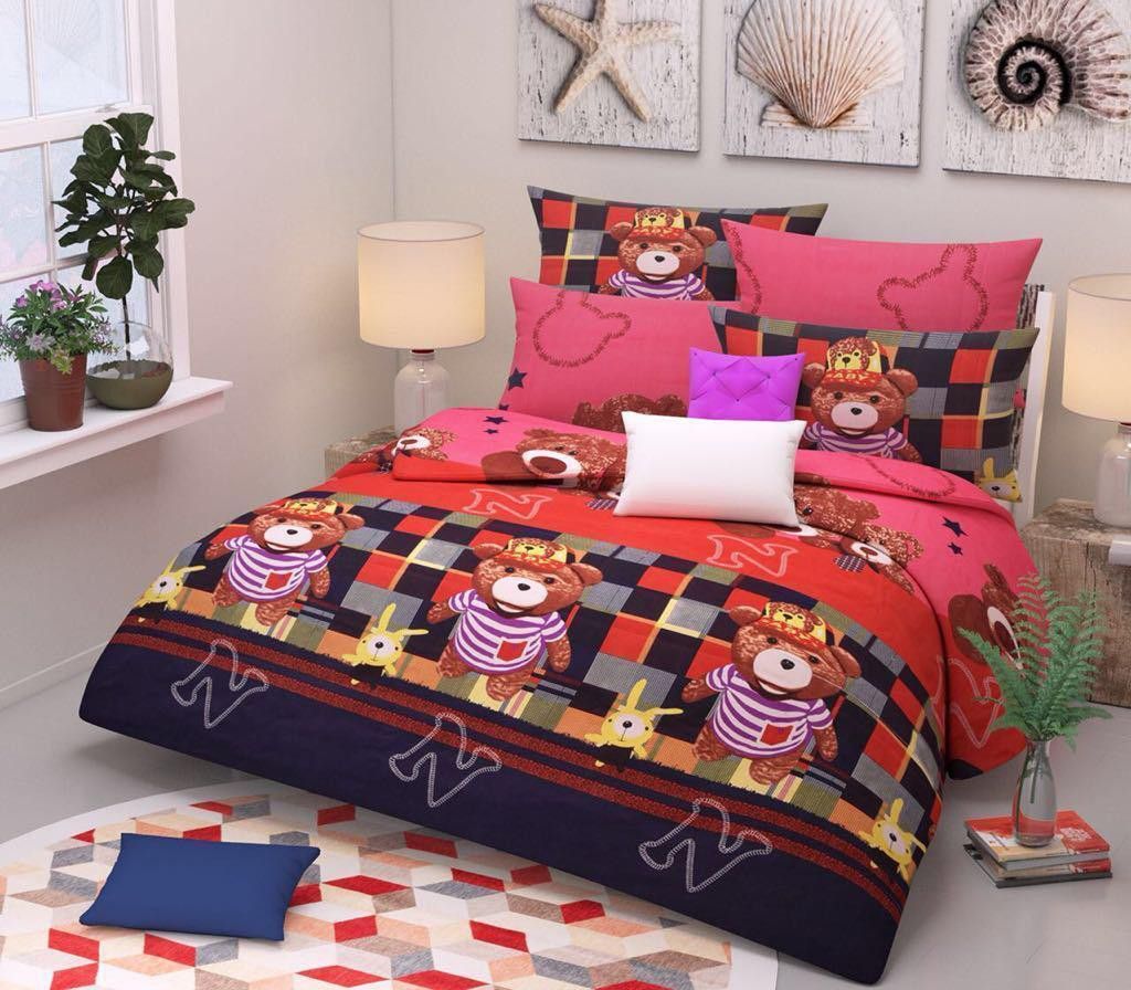 aggarwal fashion gallery 200 TC Polycotton Double Printed Flat Bedsheet-picture-34
