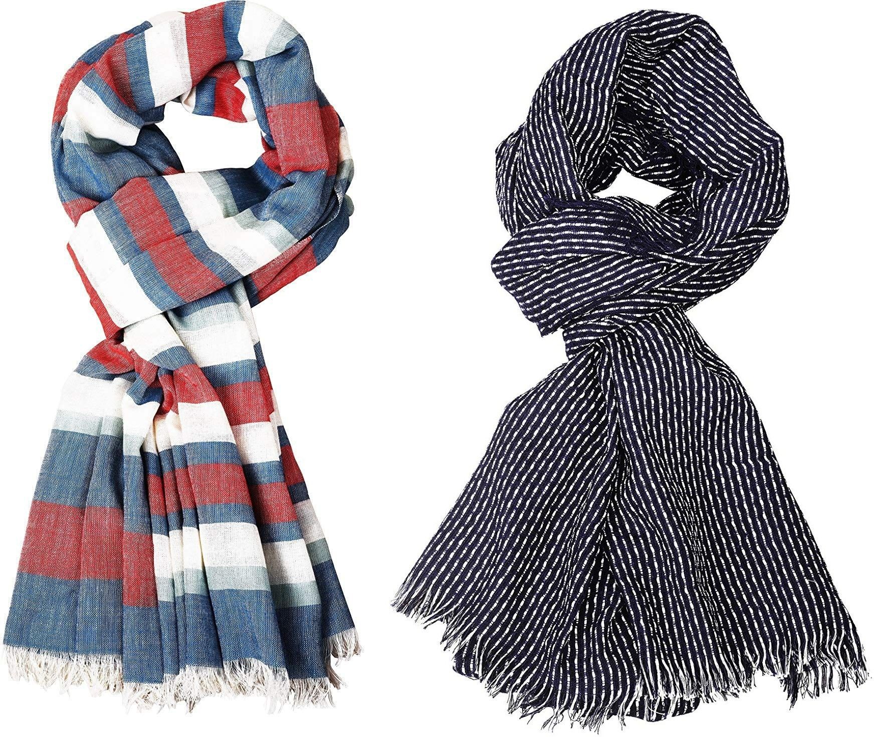 Striped Pure Cotton Men Multicolor Stole-image-18