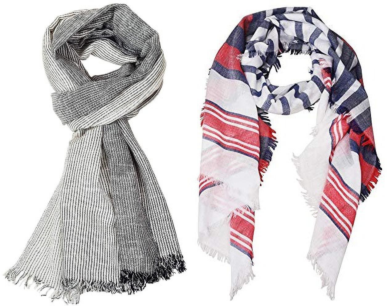 Self Design Pure Cotton Men Multicolor Stole-image-29