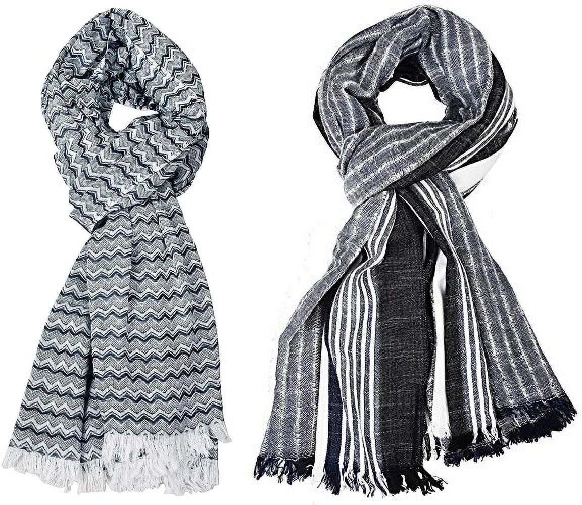 aimee Striped Pure Cotton Men Multicolor Stole-picture-15