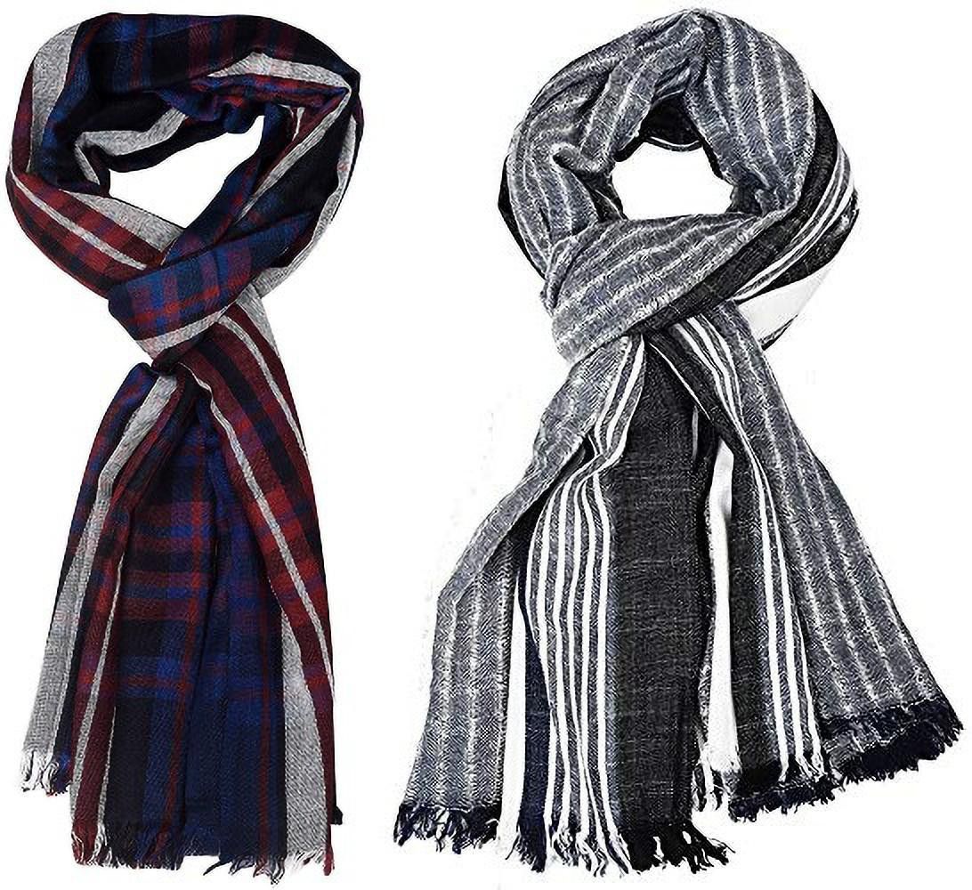 aimee Self Design Pure Cotton Men Multicolor Stole-picture-20
