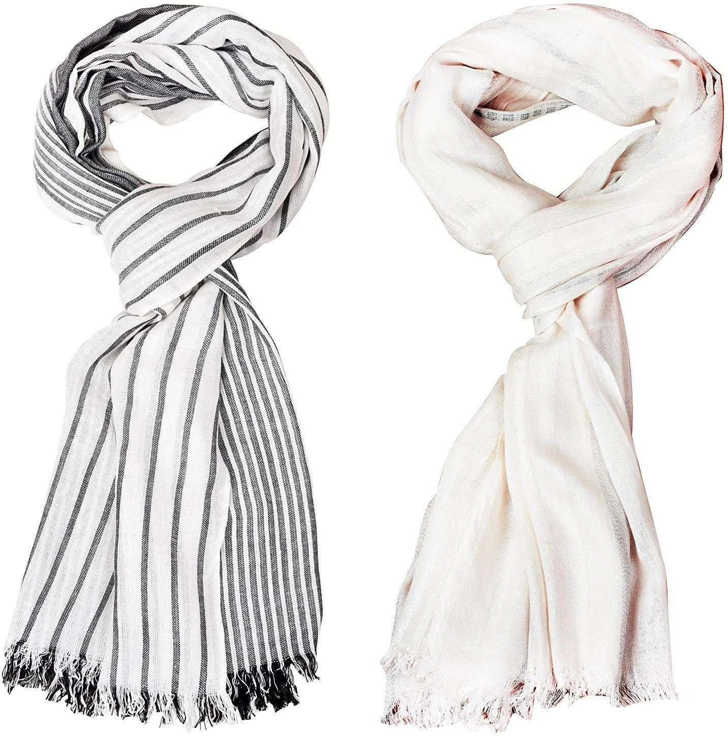 Striped Pure Cotton Men Multicolor Stole-image-32