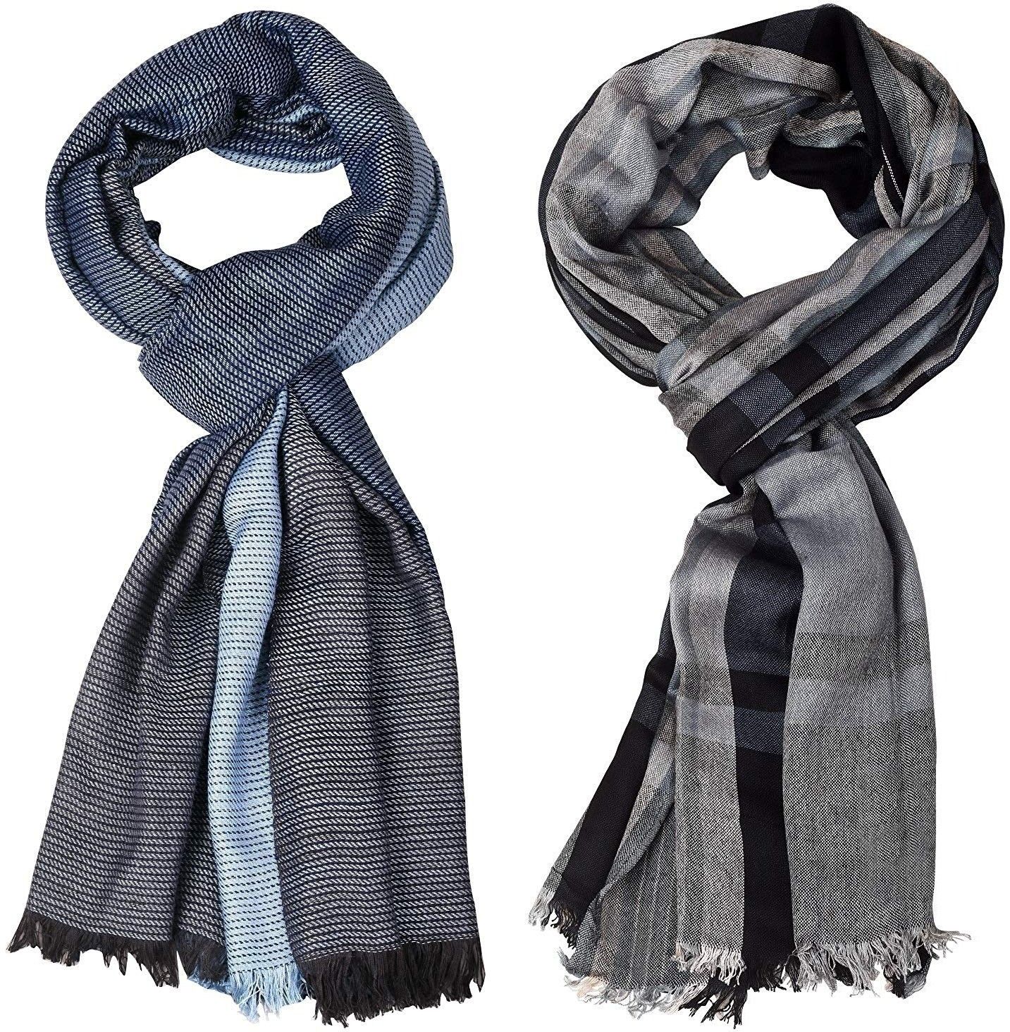 Striped Pure Cotton Men Multicolor Stole-image-35