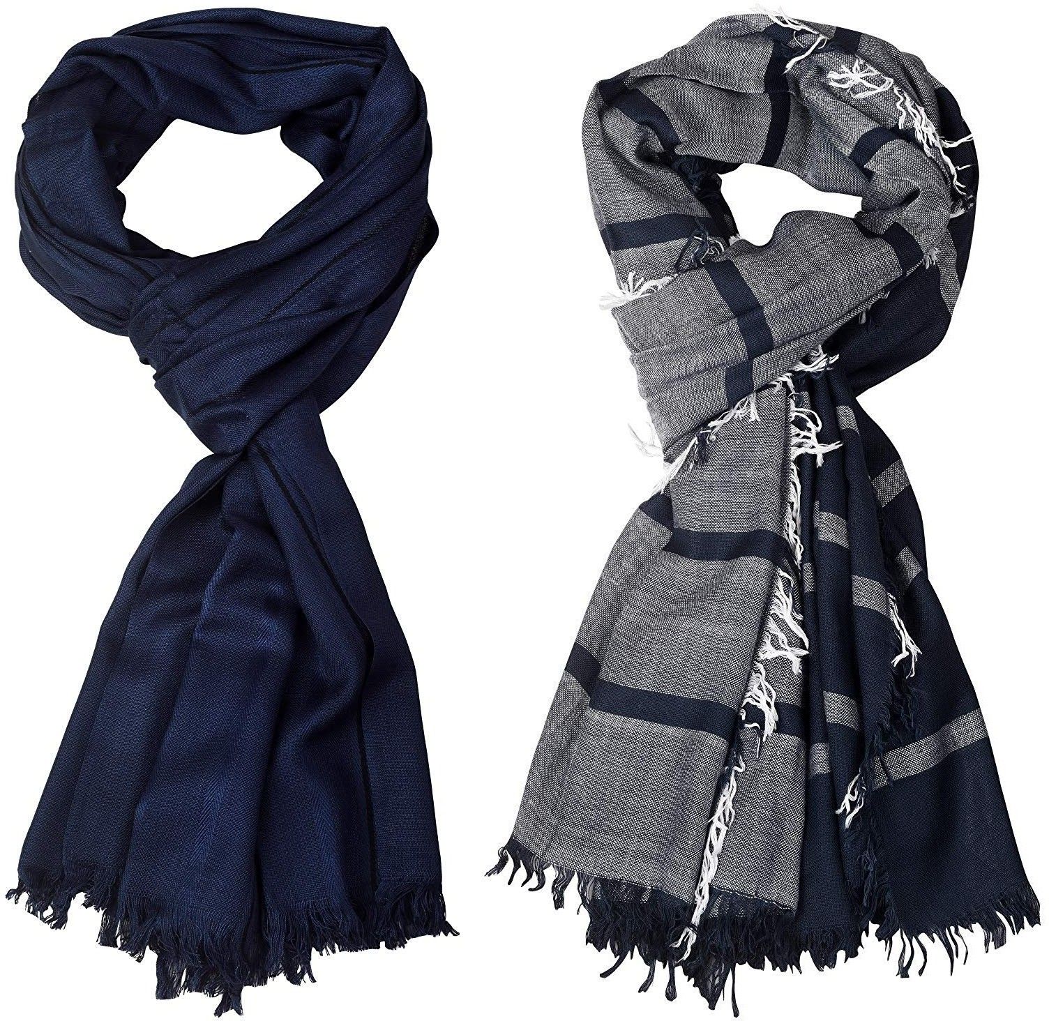 Striped Pure Cotton Men Multicolor Stole-image-17