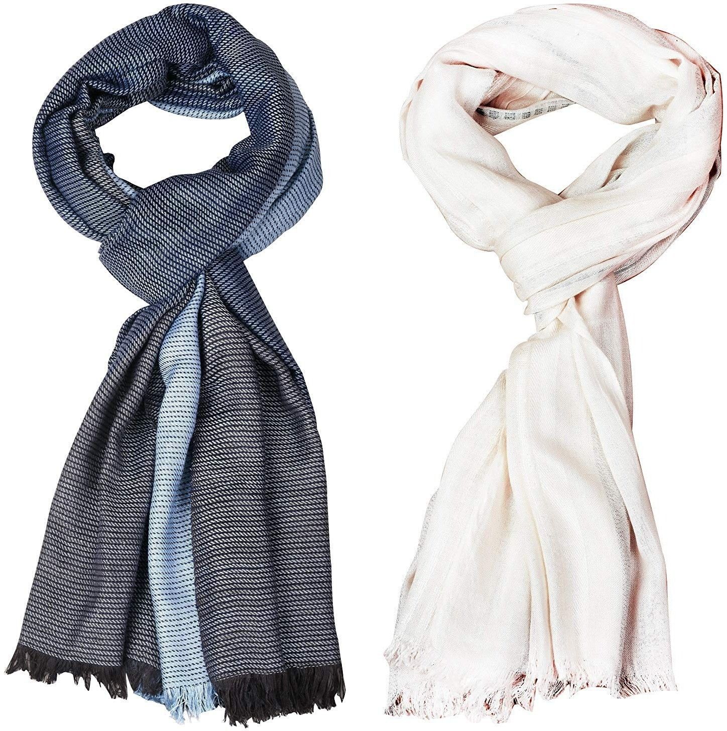 aimee Striped Pure Cotton Men Multicolor Stole-picture-37