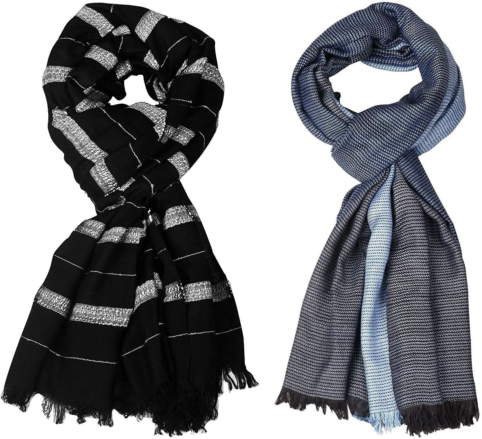 Striped Pure Cotton Men Multicolor Stole-image-21