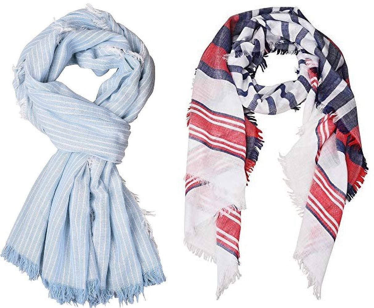 Striped Pure Cotton Men Multicolor Stole-image-48