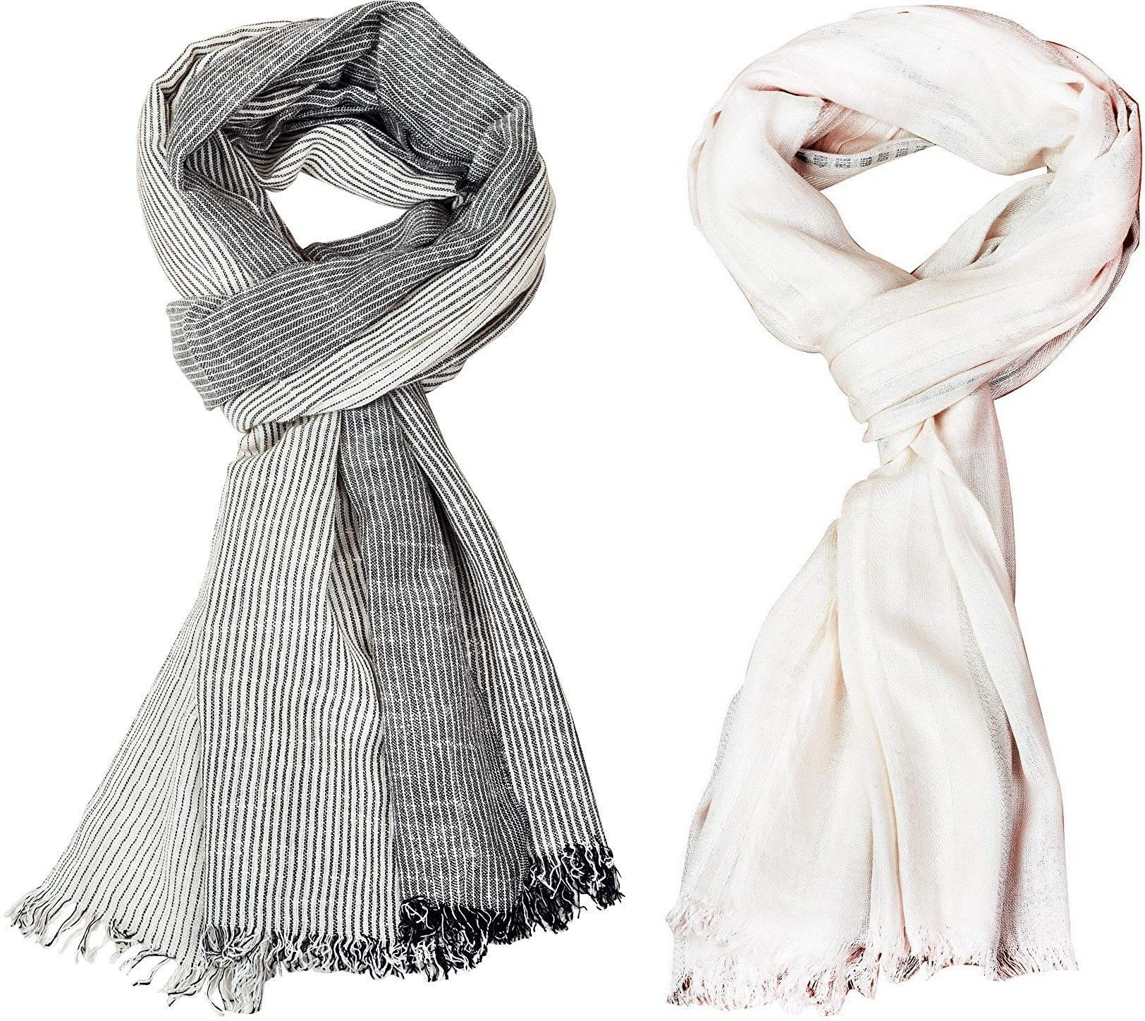 Striped Pure Cotton Men Multicolor Stole-image-44
