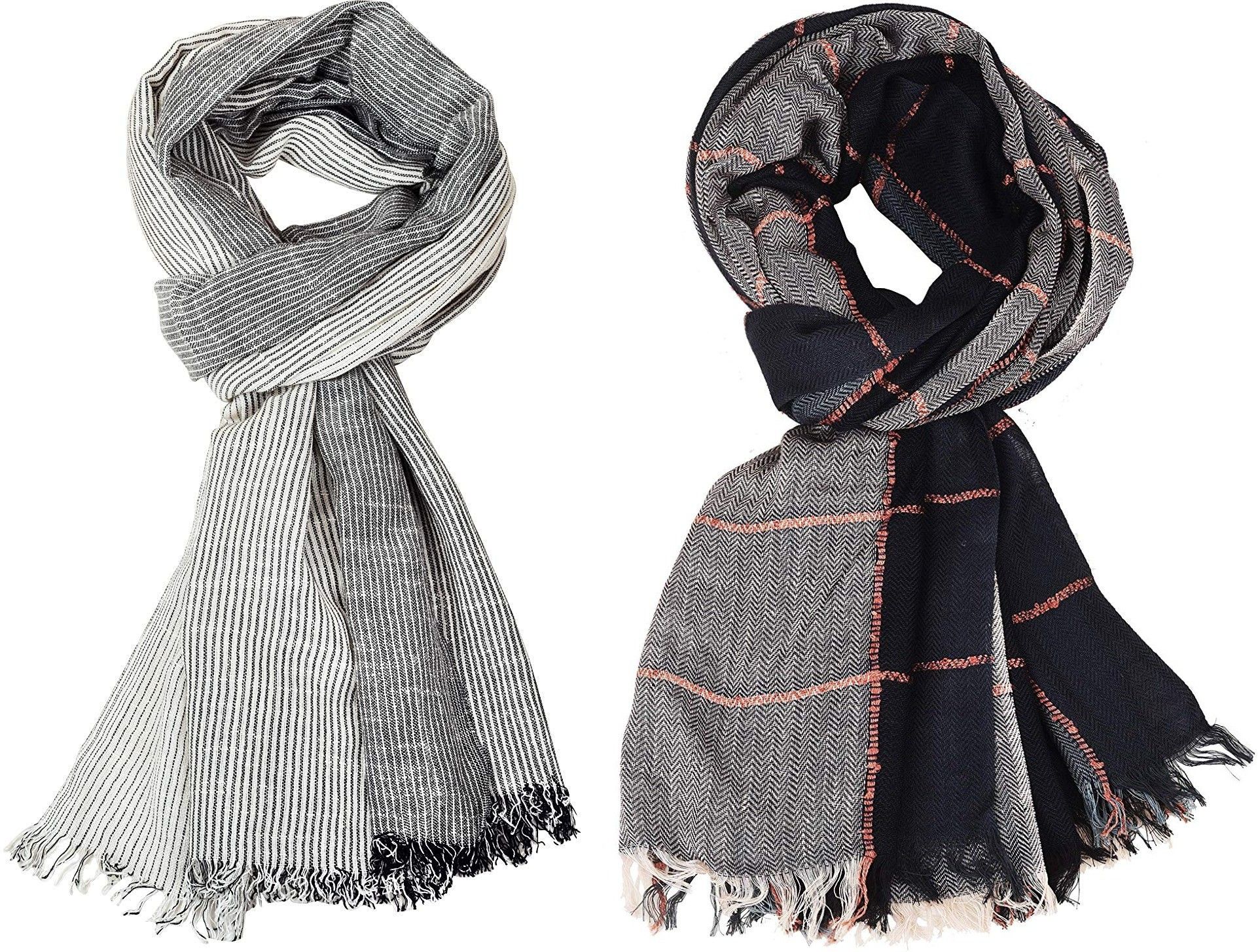 Striped Pure Cotton Men Multicolor Stole-image-49