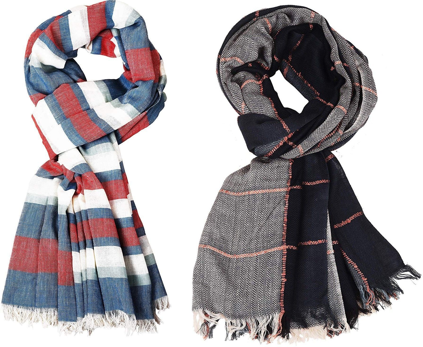 aimee Striped Pure Cotton Men Multicolor Stole-picture-33