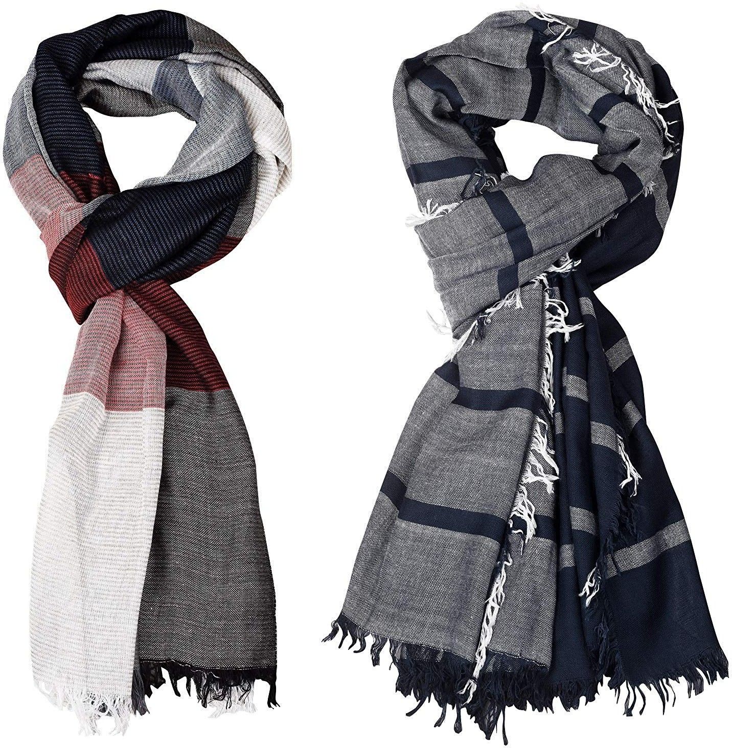Self Design Pure Cotton Men Multicolor Stole-image-44