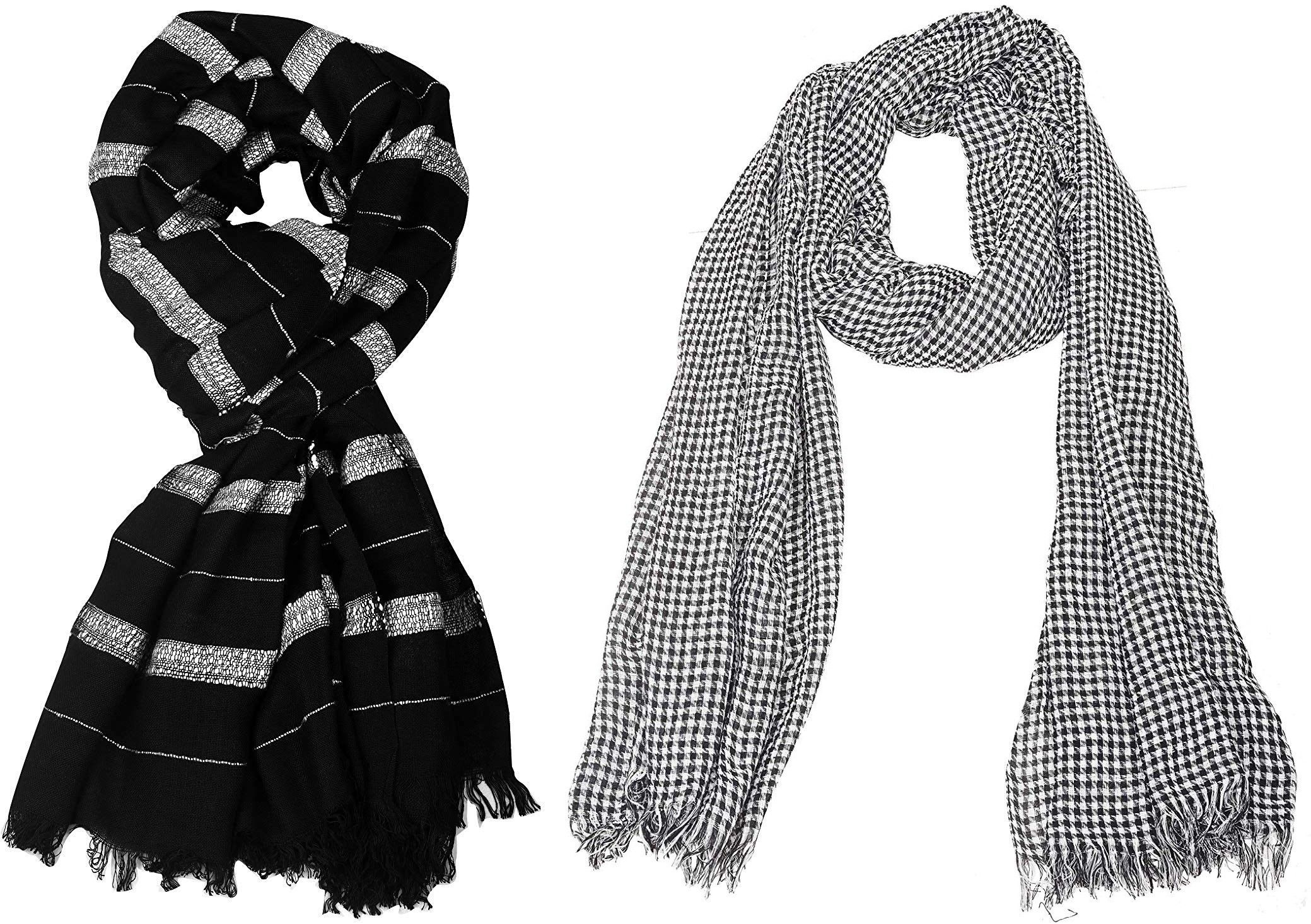 Striped Pure Cotton Men Multicolor Stole-image-27