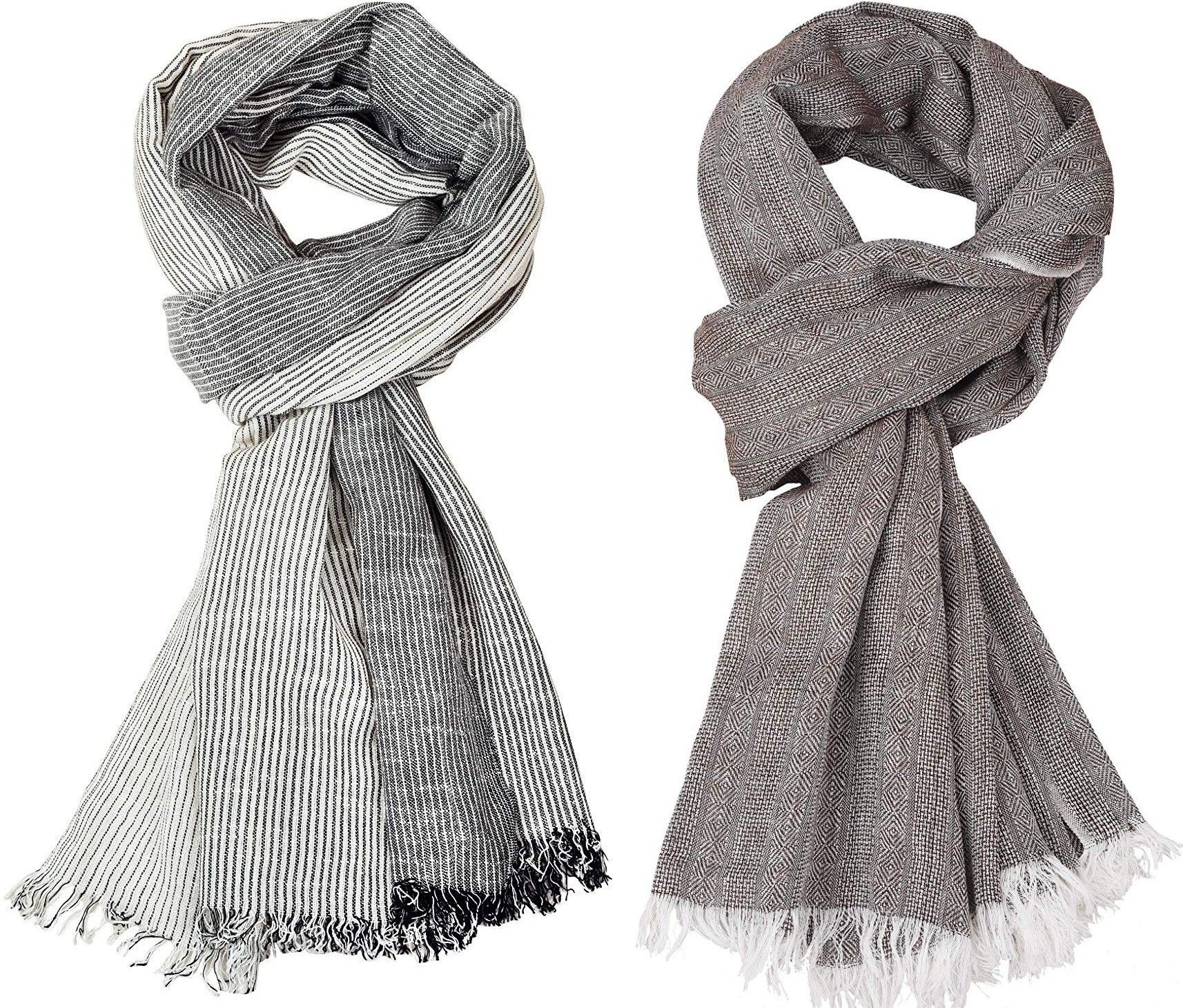 Striped Pure Cotton Men Multicolor Stole-image-31