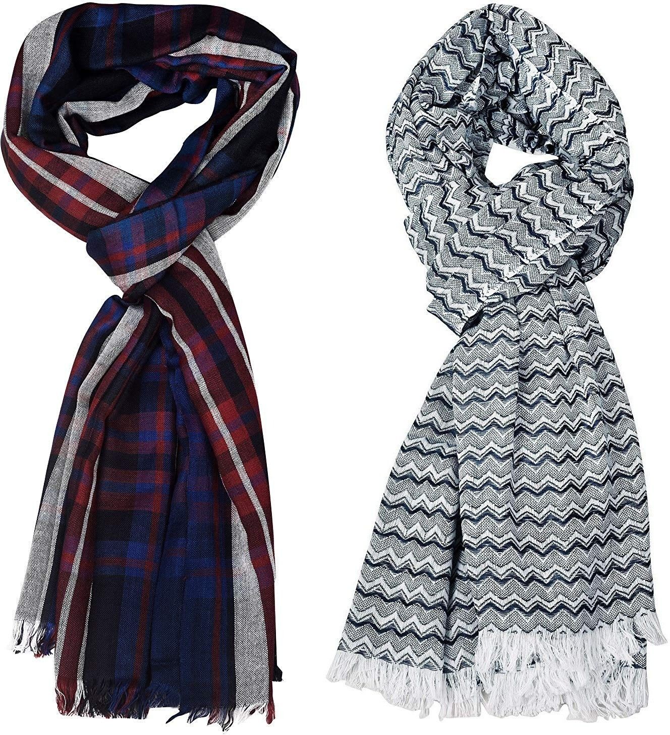 aimee Striped Pure Cotton Men Multicolor Stole-picture-10