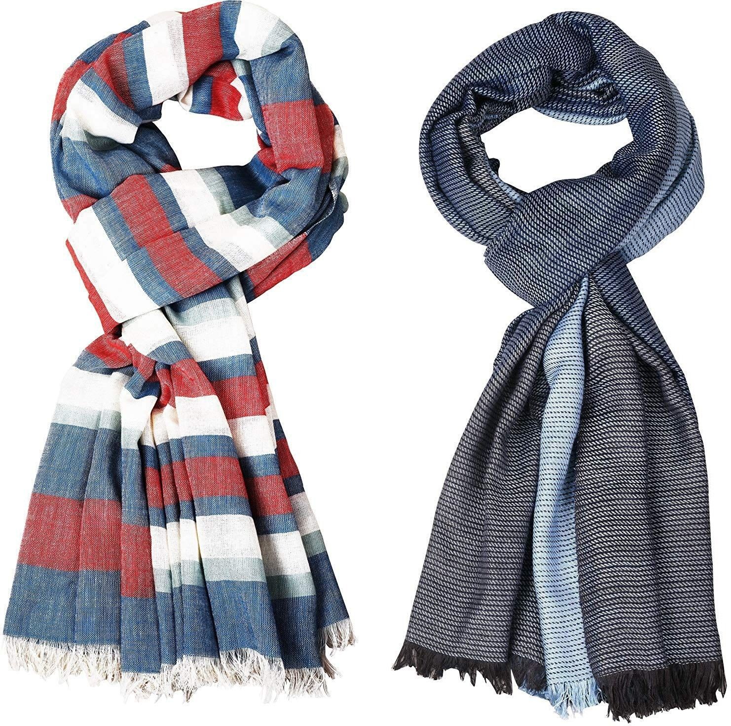 aimee Striped Pure Cotton Men Multicolor Stole-picture-13