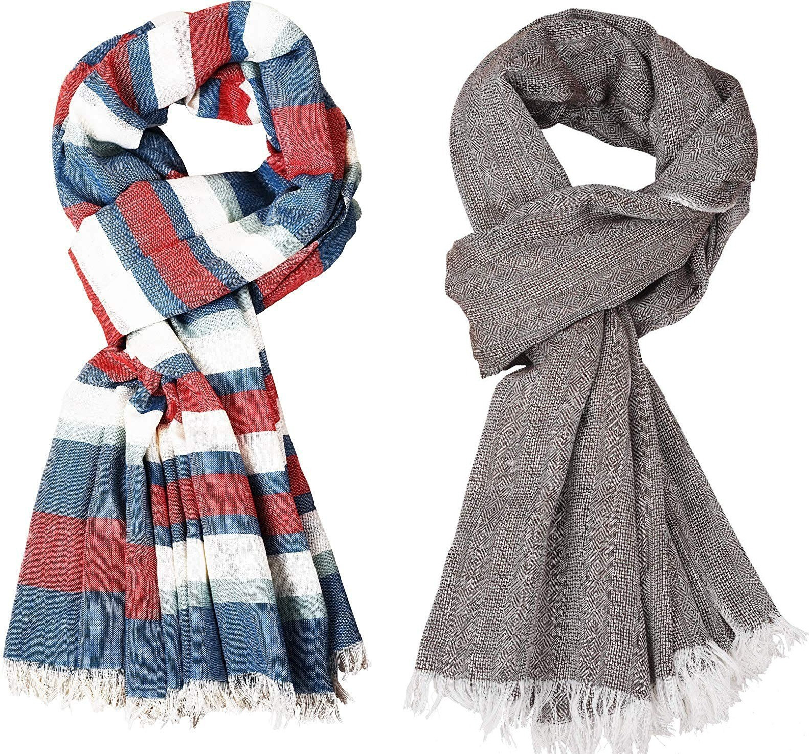 aimee Striped Pure Cotton Men Multicolor Stole image 1