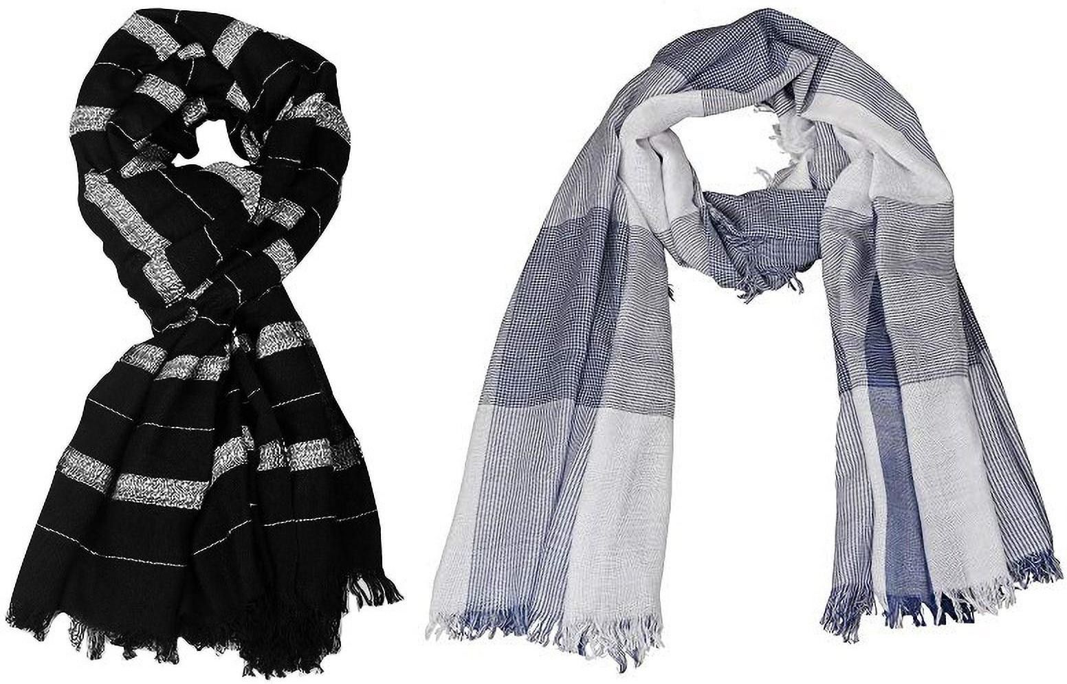 aimee Striped Pure Cotton Men Multicolor Stole-picture-42