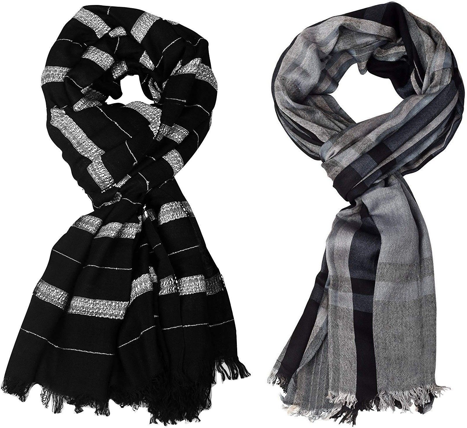 Striped Pure Cotton Men Multicolor Stole-image-29