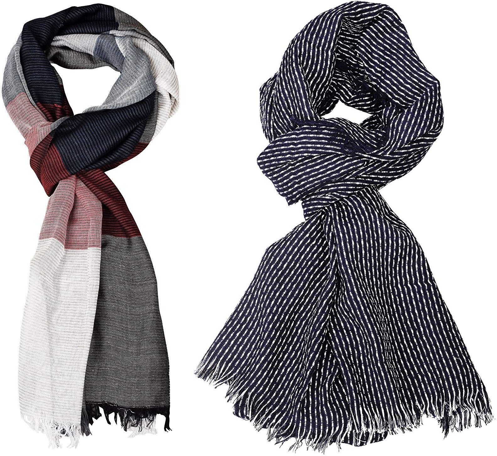 Self Design Pure Cotton Men Multicolor Stole-image-30