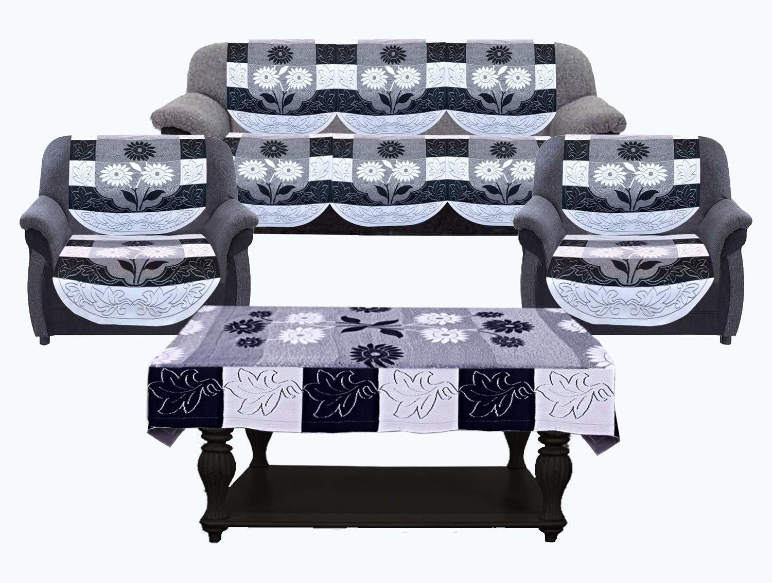 CUBE-1138-BLACK 16 pc Sofa Cover Sofa Fabric-image-3