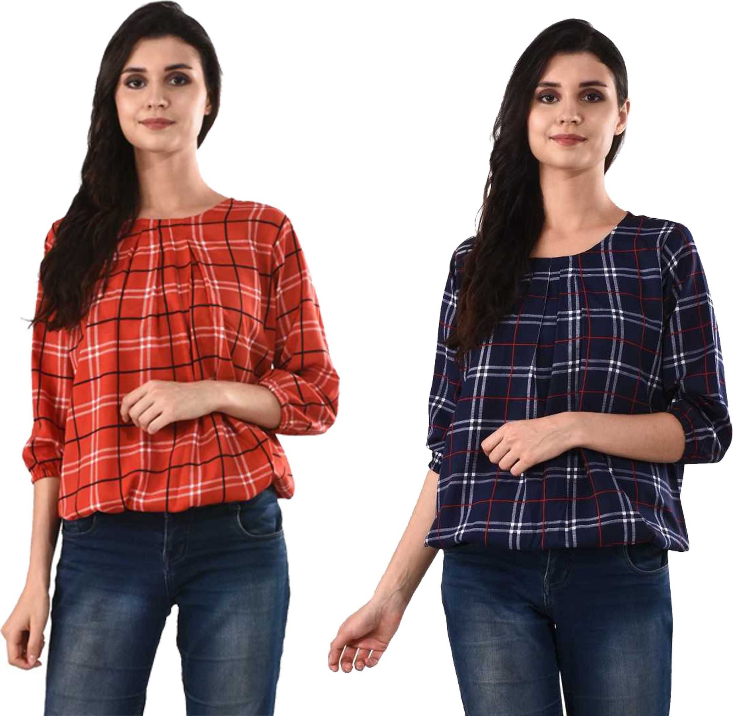 Checkered Women Tunic-image-5