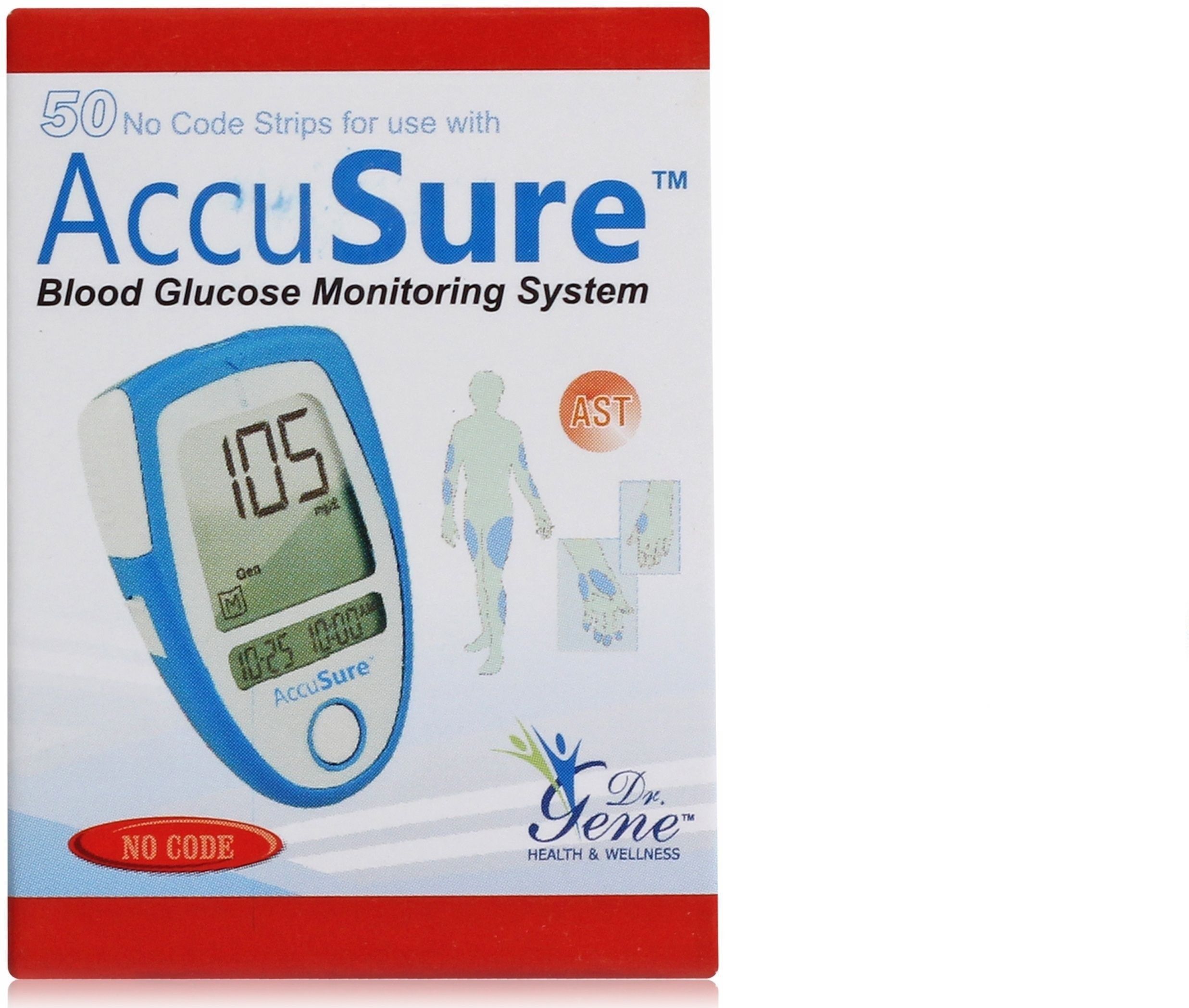 AccuSure BLUE 50'S 50 Glucometer Strips-image-21