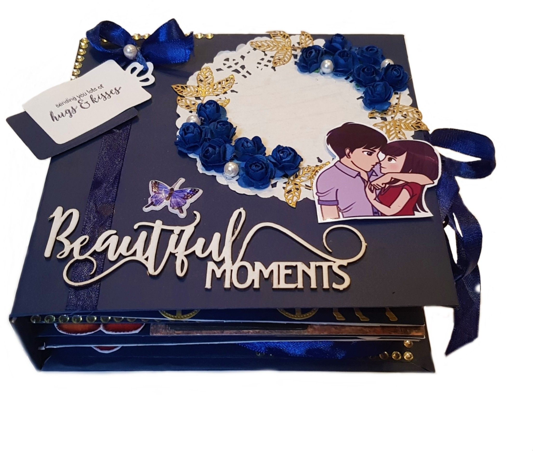 lavy's creations Handmade Scrapbook - BEAUTIFUL MOMENTS - Love Scrapbook Album-picture-28