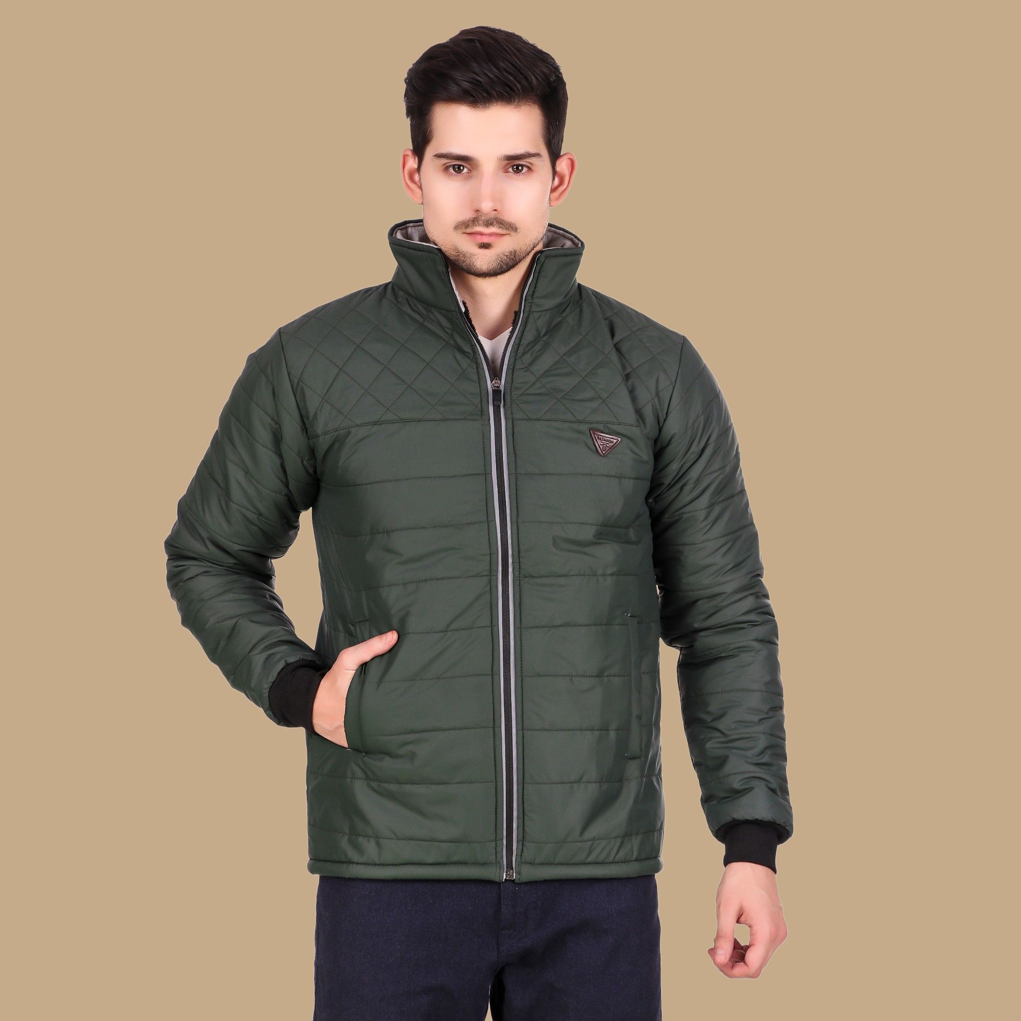 christy world Men Solid Padded Jacket-picture-18