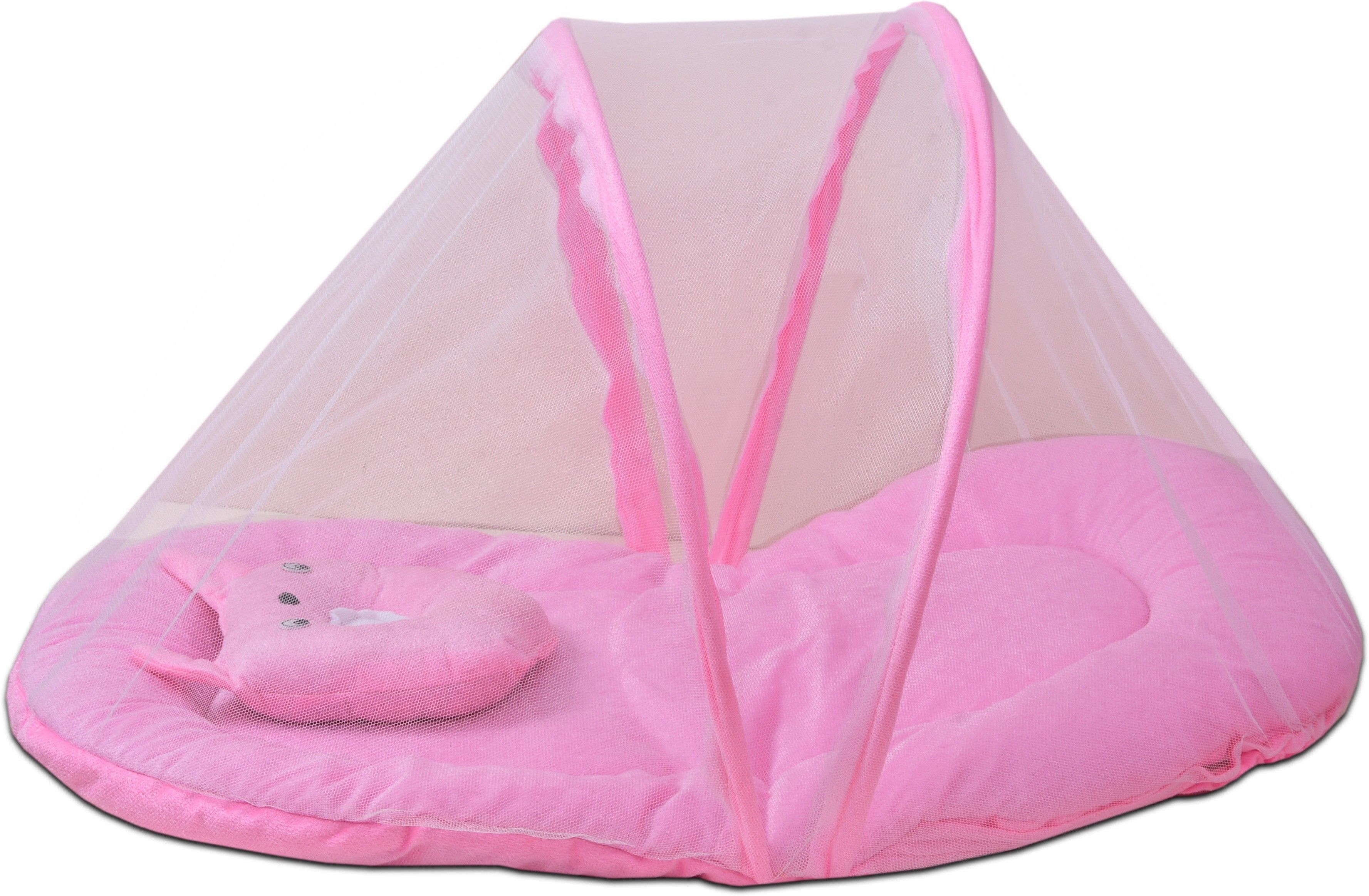 blue diamond Nylon Kids Washable Baby Bedding Set With Fold able Mattress Mosquito Net-picture-12