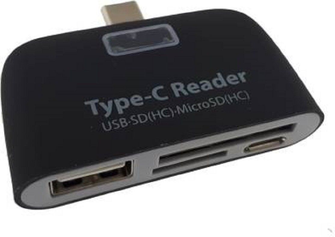 play run Type™ C TF SD Card Reader Adapter Card Reader (Black) Card Reader-picture-27