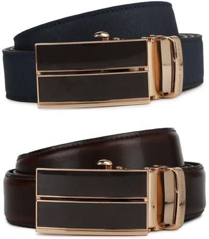 louis philippe Men Brown Genuine Leather Belt-picture-18