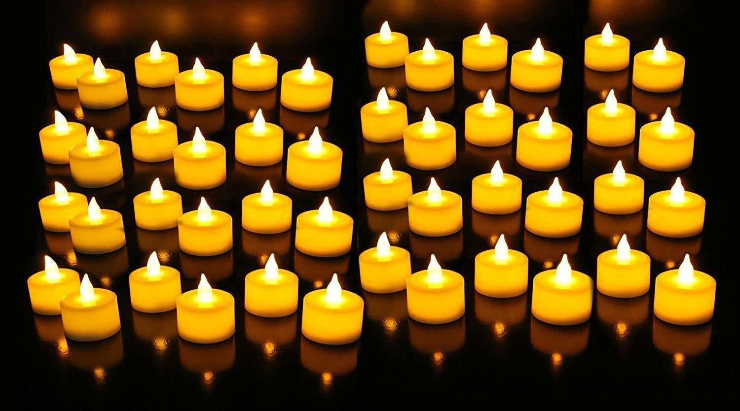 esp Smokeless, Flameless, Battery Operated Led Tea Light Candles Diya for Diwali Gift Candle-picture-19
