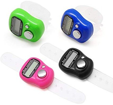 walberrie Mini Hand Tally Counter Finger Ring Digital Electronic Head Counter Digital Tally Counter image 1