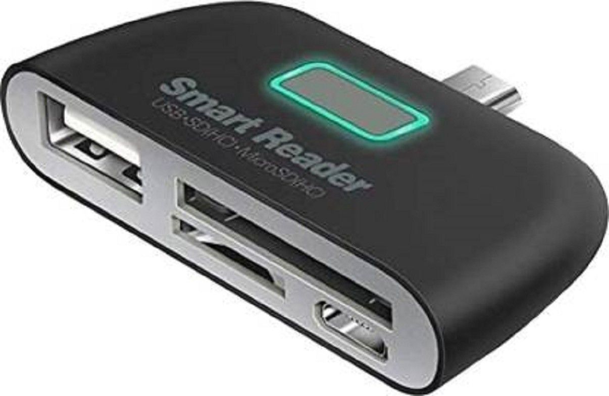 play run 3 in1™ USB 3.1 Type C USB-C TF SD OTG Card Reader Card Reader (Black) Card Reader-image-20