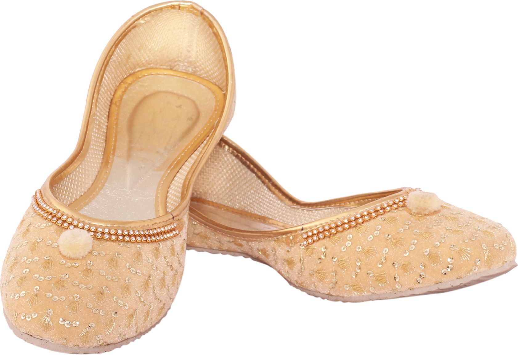 tryfeet Women's Cream Bellies Jutis For Women-picture-17