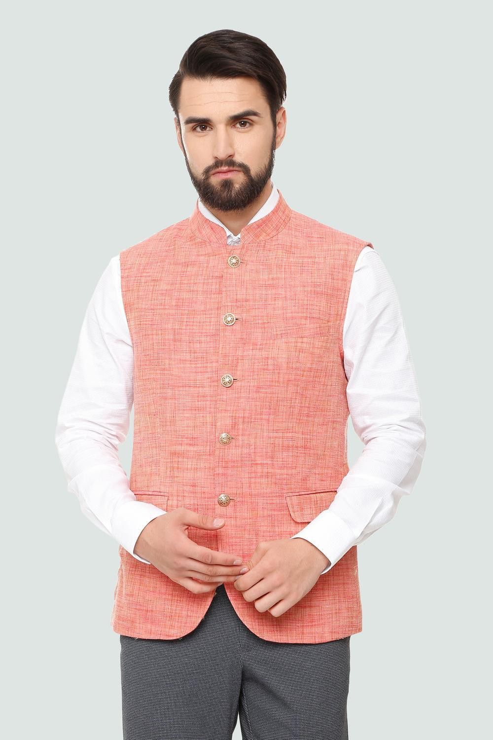louis philippe Self Design Men Waistcoat-picture-12