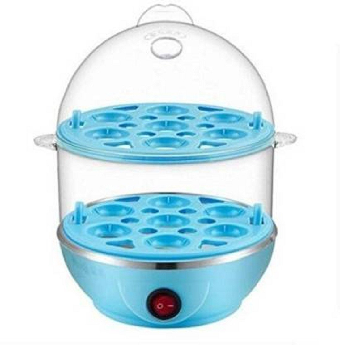 unique vatika 2 Layer Egg Steamer Automatic Off Egg Boiler with Egg Tray Egg Cooker (14 Eggs) 2 Layer Egg Steamer Automatic Off Egg Boiler Egg Cooker image 1