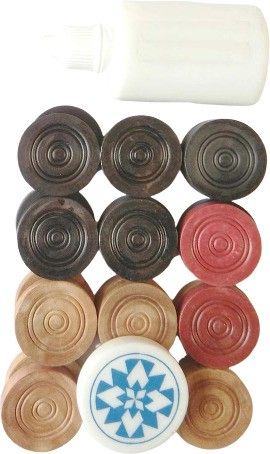 onex 1 Striker And 24 Carrom Coins 1 Striker with Carrom Powder Carrom Pawns-picture-28