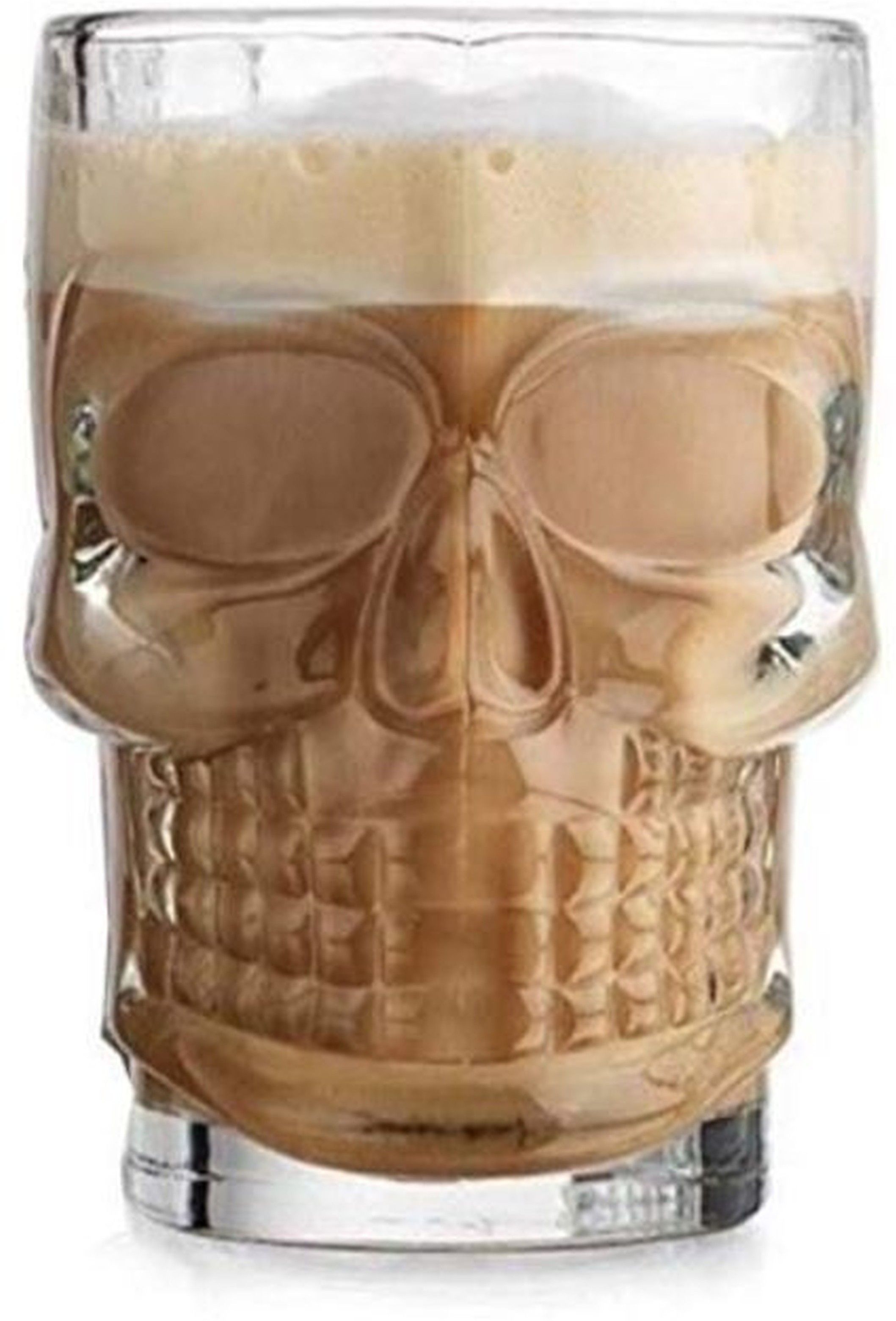 SKULL BEER MUG Glass Beer Mug