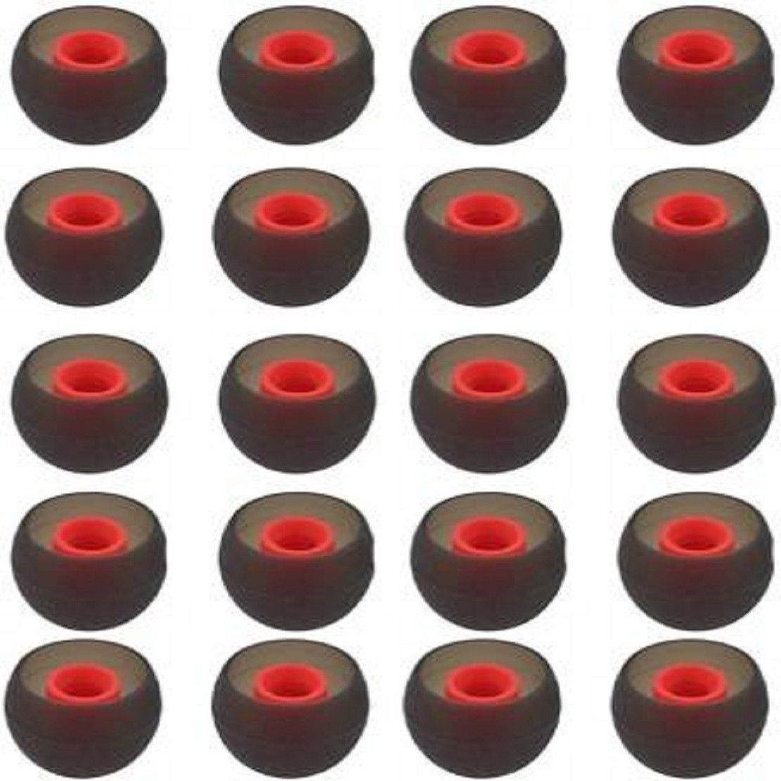 BUM Red 20 pcs Earbuds Rubber earphone tips replacement headphone ear cushion ear buds for bluetooth earphones, Eartips In The Ear Headphone Cushion In The Ear Headphone Cushion-image-5