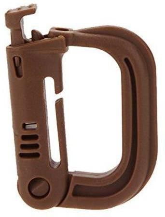 nema Molle Backpack Carabiner Snap D-Ring Clip Keyring Locking - Brown Locking Carabiner-picture-17