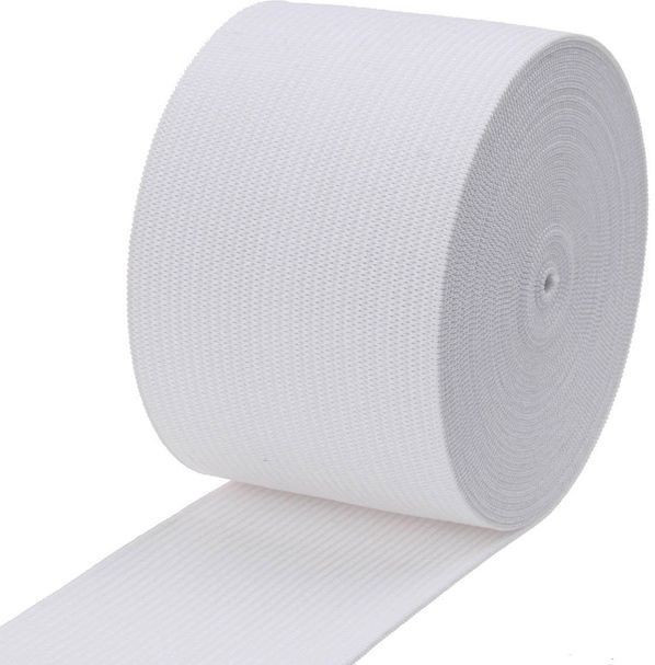elastica Knitted White Elastic image 1
