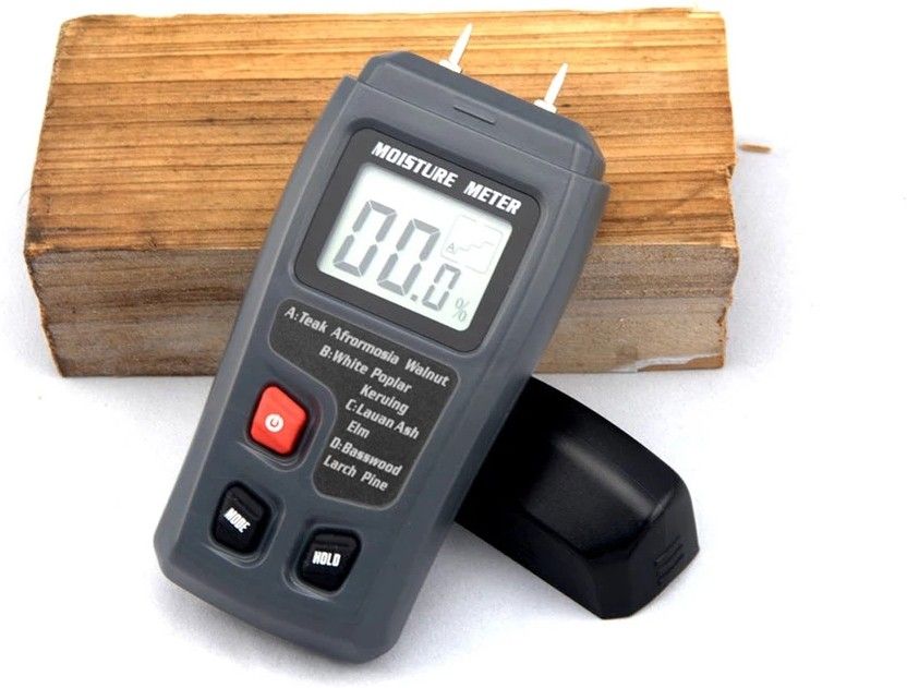 0-99.9% Two Pins Digital Wood Moisture Meter Wood Humidity Tester Hygrometer Timber Damp Detector Large LCD Display Pin-Type Digital Moisture Measurer-image-21