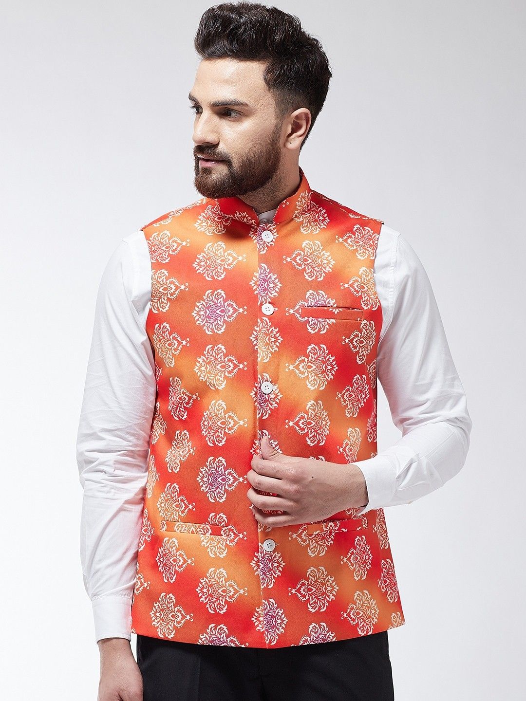 sojanya Printed Men Waistcoat-picture-18